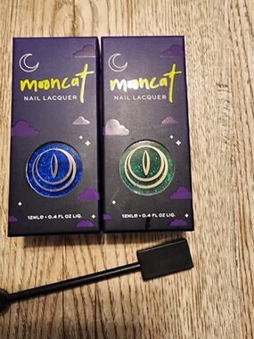 Mooncat Glitter Nail Lacquer - Blue & Green Shimmer